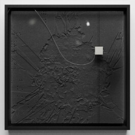 Data sculpture made from data waste by a robot